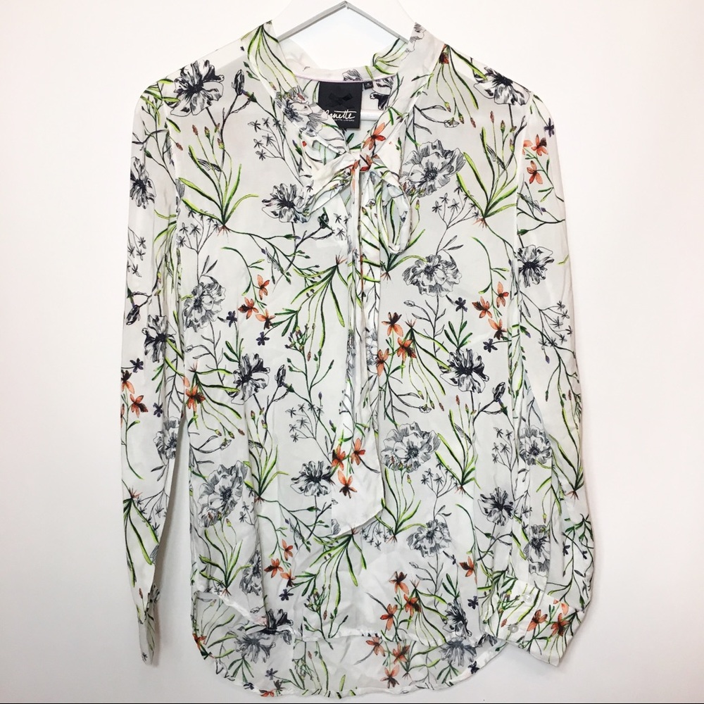 NANETTE LEPORE Floral Print Edina Blouse